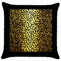 Leopard 1 Leopard A Throw Pillow Case (black) by dressshop