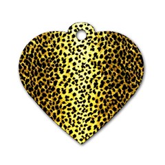 Leopard 1 Leopard A Dog Tag Heart (one Side) by dressshop