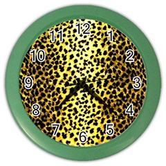 Leopard 1 Leopard A Color Wall Clock by dressshop