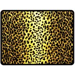 Leopard 1 Leopard A Fleece Blanket (Large)  80 x60  Blanket Front