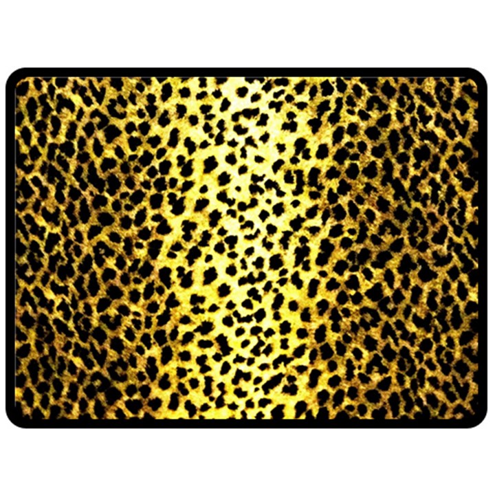 Leopard 1 Leopard A Fleece Blanket (Large) 