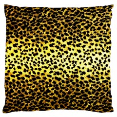 Leopard Version 2 Large Flano Cushion Case (one Side) by dressshop