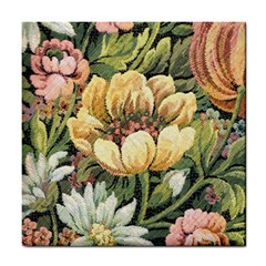 Retro Vintage Floral Tile Coasters by dressshop