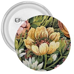 Retro Vintage Floral 3  Buttons by dressshop