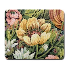 Retro Vintage Floral Large Mousepads by dressshop