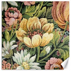 Retro Vintage Floral Canvas 12  X 12  by dressshop