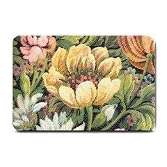 Retro Vintage Floral Small Doormat  by dressshop