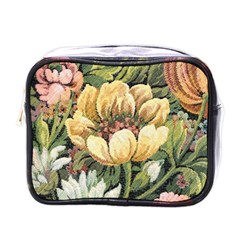 Retro Vintage Floral Mini Toiletries Bag (one Side) by dressshop