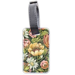 Retro Vintage Floral Luggage Tags (two Sides) by dressshop