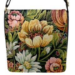 Retro Vintage Floral Flap Closure Messenger Bag (s) by dressshop