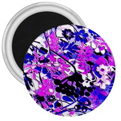 Floral Legging Floral Rug 3  Magnets by dressshop