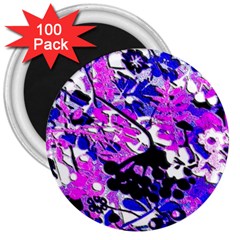 Floral Legging Floral Rug 3  Magnets (100 Pack) by dressshop