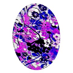 Floral Legging Floral Rug Oval Ornament (two Sides) by dressshop