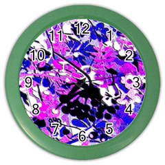 Floral Legging Floral Rug Color Wall Clock by dressshop