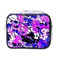 Floral Legging Floral Rug Mini Toiletries Bag (one Side) by dressshop