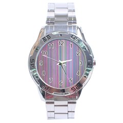 Broken Tv Screen Stainless Steel Analogue Watch by dressshop