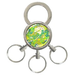 Floral 1 Abstract 3-ring Key Chains by dressshop