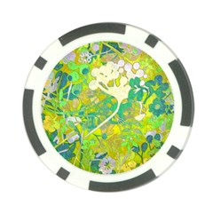 Floral 1 Abstract Poker Chip Card Guard by dressshop