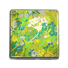 Floral 1 Abstract Memory Card Reader (square 5 Slot) by dressshop