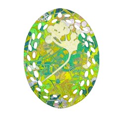 Floral 1 Abstract Oval Filigree Ornament (two Sides) by dressshop