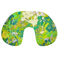 Floral 1 Abstract Travel Neck Pillows by dressshop