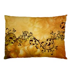 Wonderful Vintage Design With Floral Elements Pillow Case by FantasyWorld7