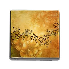 Wonderful Vintage Design With Floral Elements Memory Card Reader (square 5 Slot) by FantasyWorld7