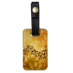 Wonderful Vintage Design With Floral Elements Luggage Tags (one Side)  by FantasyWorld7