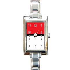 Poke Ball Rectangle Italian Charm Watch by raeraeshescrafty