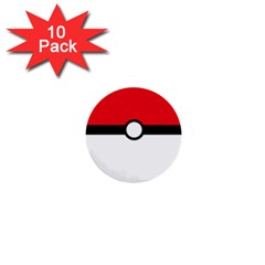 Poke Ball 1  Mini Buttons (10 Pack)  by raeraeshescrafty