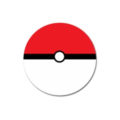 Poke Ball Magnet 3  (round)