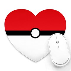 Poke Ball Heart Mousepads