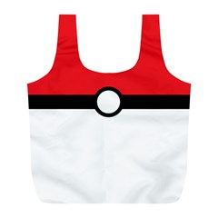 Poke Ball Full Print Recycle Bag (l) by raeraeshescrafty