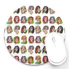 All The Pretty Ladies Round Mousepads