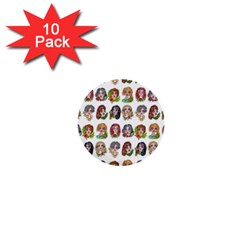 All The Pretty Ladies 1  Mini Buttons (10 Pack) 