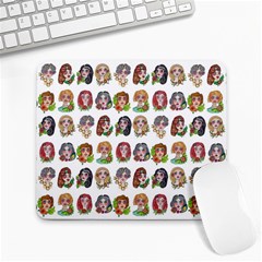 All The Pretty Ladies Large Mousepads by ArtByAng