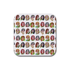 All The Pretty Ladies Rubber Coaster (square) 