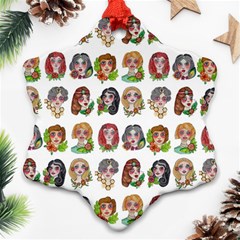 All The Pretty Ladies Snowflake Ornament (two Sides)