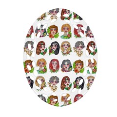 All The Pretty Ladies Ornament (oval Filigree) by ArtByAng