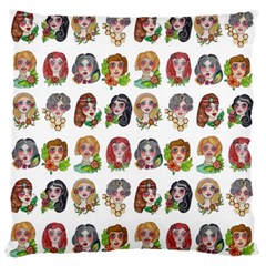 All The Pretty Ladies Large Cushion Case (one Side)