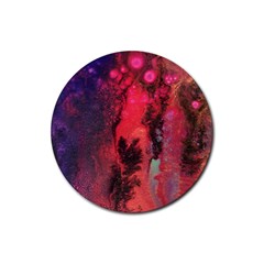 Desert Dreaming Rubber Round Coaster (4 Pack)  by ArtByAng