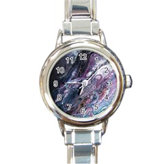 Planetary Round Italian Charm Watch by ArtByAng