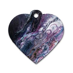 Planetary Dog Tag Heart (one Side) by ArtByAng