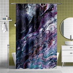 Planetary Shower Curtain 48  X 72  (small)  by ArtByAng