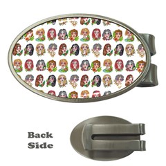 All The Petty Ladies Money Clips (oval)  by ArtByAng