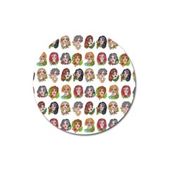 All The Petty Ladies Magnet 3  (round) by ArtByAng