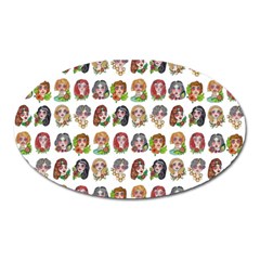 All The Petty Ladies Oval Magnet by ArtByAng