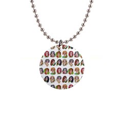 All The Petty Ladies 1  Button Necklace by ArtByAng