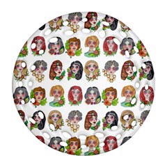 All The Petty Ladies Ornament (round Filigree) by ArtByAng