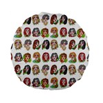 All the Petty Ladies Standard 15  Premium Flano Round Cushions Front